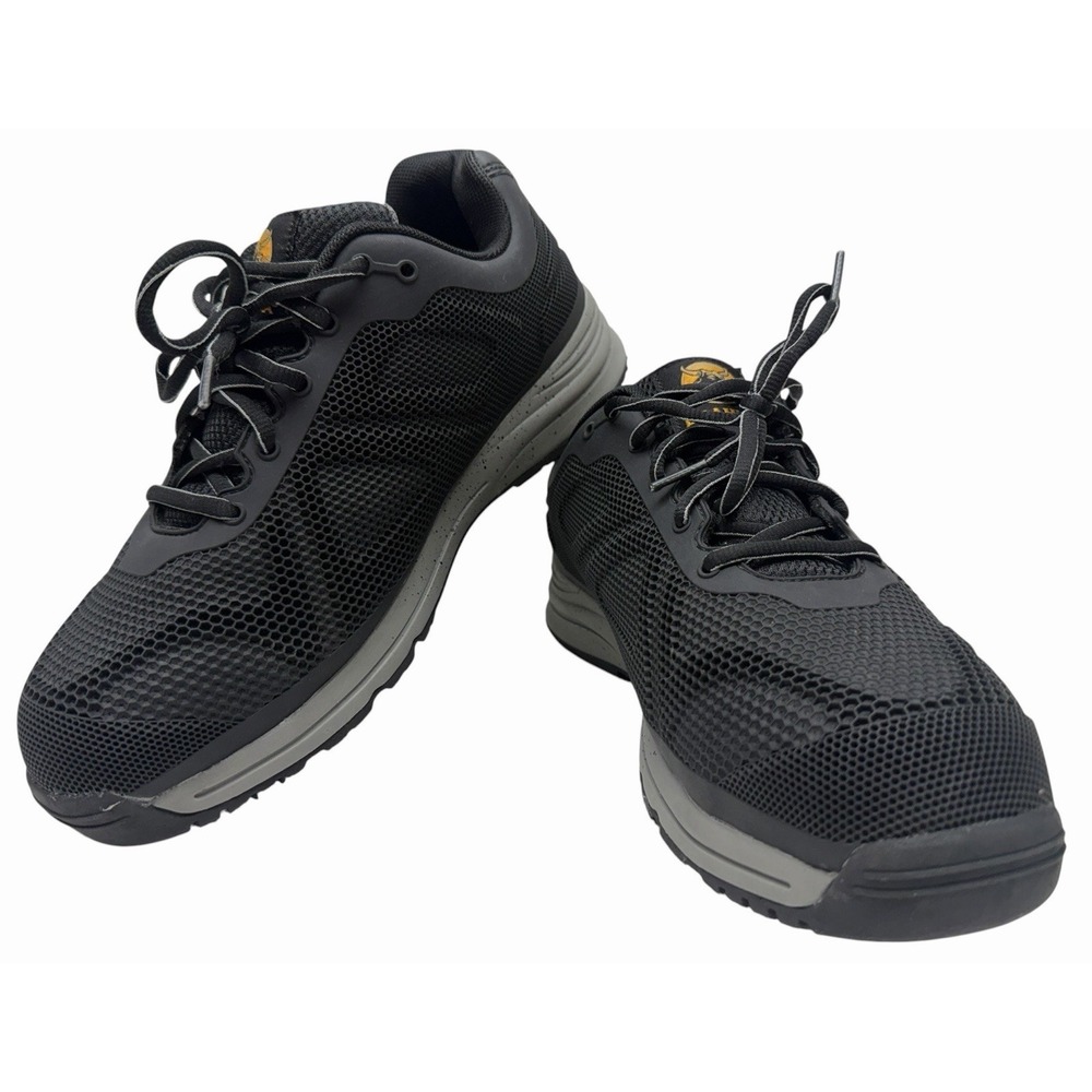Brahma Men's Size 8.5 Black Steel Toe Work Shoes Safety EH Slip Resistant